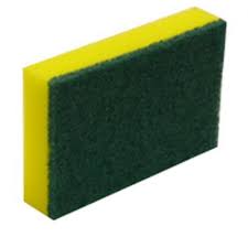 Commercial Grade Green Scour Yellow Sponge (10Pk)